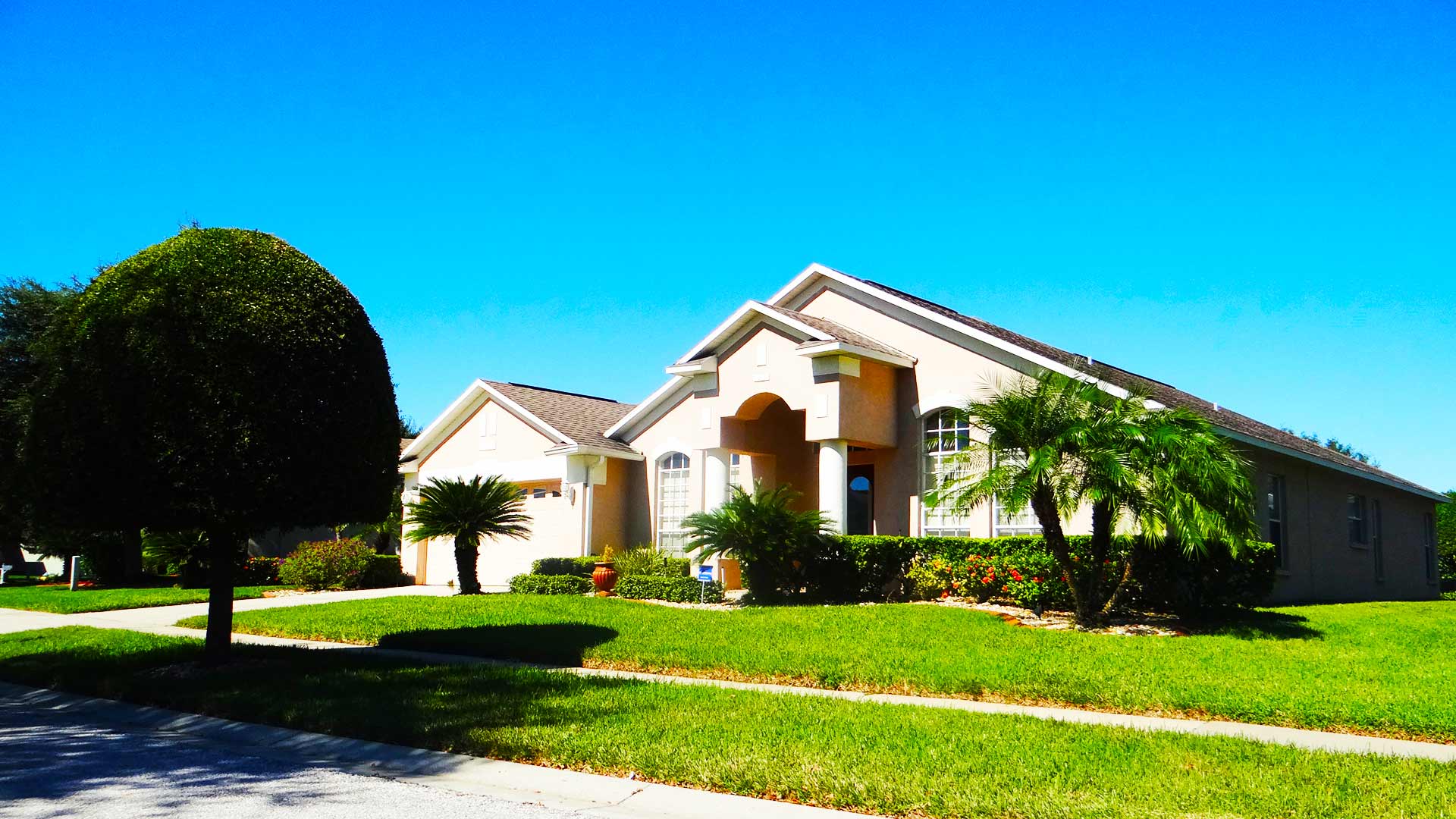 Example property within the Lakeland, FL part of the service area for ProCare Lawn Maintenance.