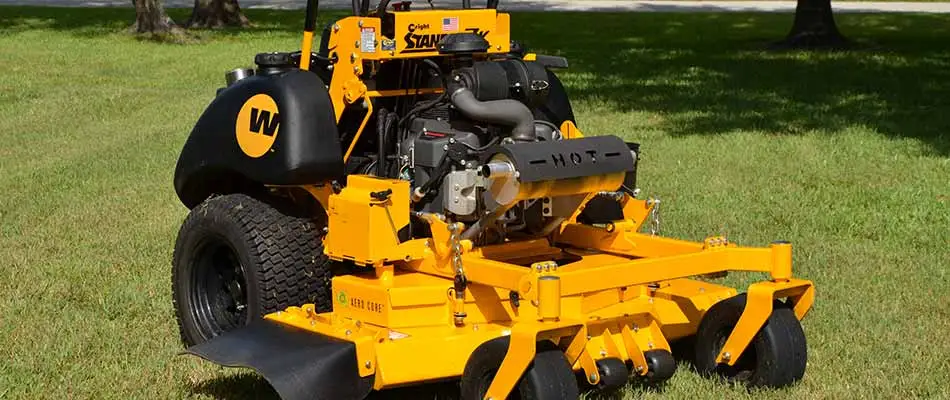 Our Wright stander mower used for lawn maintenance.